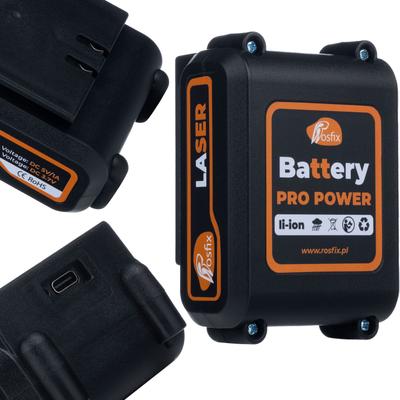 Battery Pro Power 3600 mAh – Akumulator Li-Ion Do Poziomicy Laserowej | 3.7V | USB 5V/1A | Certyfikat CE I RoHS