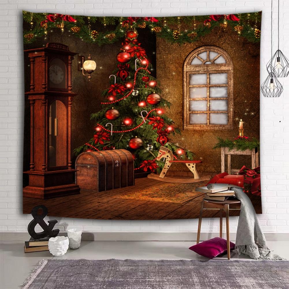 1PC Christmas Wall Hanging Tapestry Home Background Decoration for Bedroom Fireplace