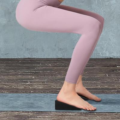 2 Pieces Yoga Wedge Slant Board Calf Stretcher Footrest Cushion Squat Incline Block for