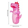 Inflatable Punching Bag Leakproof Inflatable Dinosaur  Tumbler Punching Bag Bounce-Back Punch Bag for Karate Taekwondo MMA