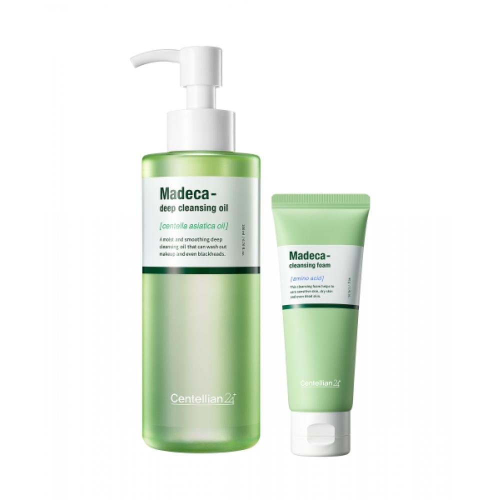 Centellian24 [travel Kit] Madeca Centella Deep Cleansing Oil 200ml + Amino Acid Foam Cleansing 40g