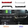 For Honda Fit Jazz     2024 Car Body Sticker ABS Console Temperature Air-condition Volume Switch Trim Frame 1PCs