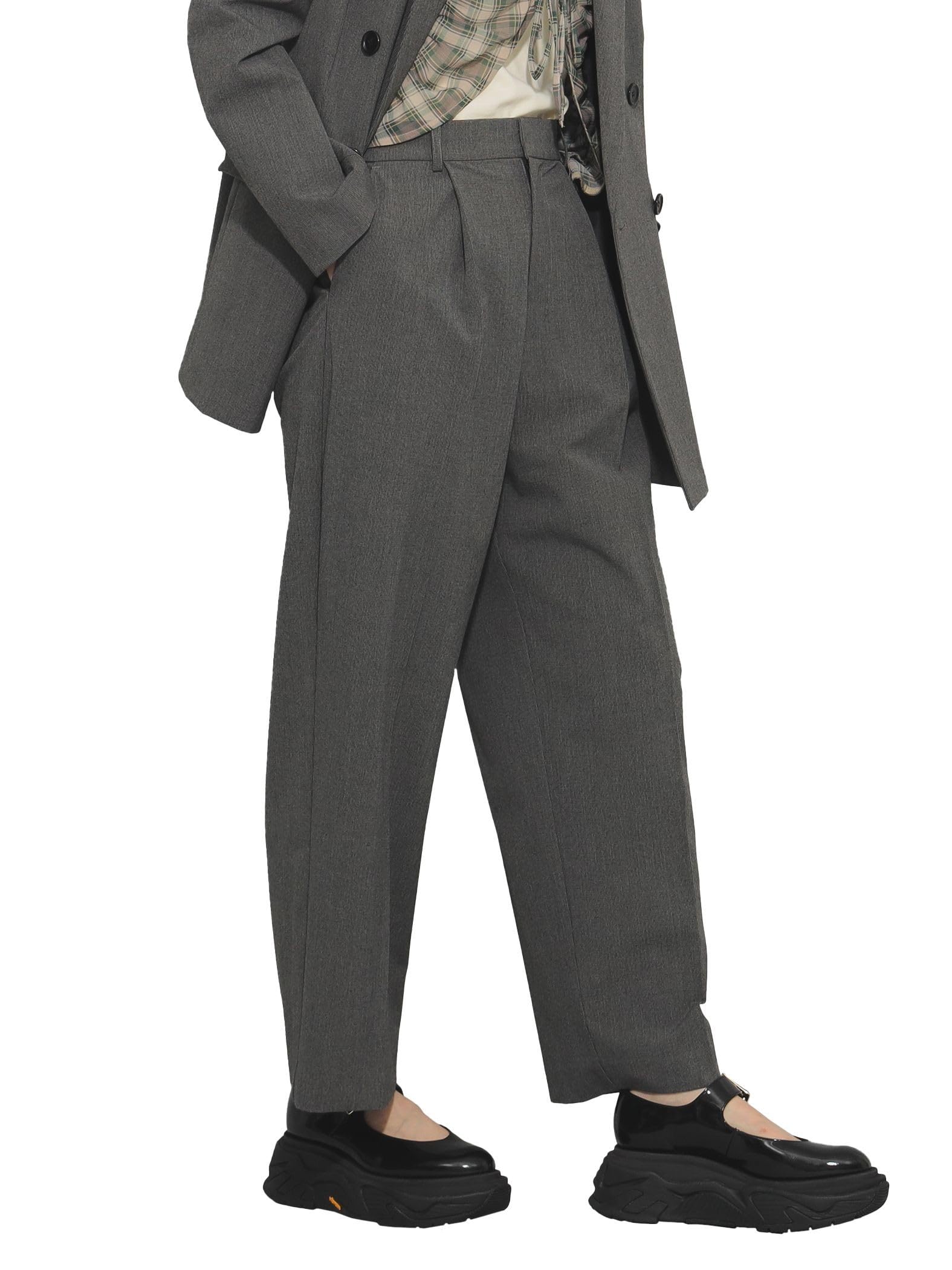 

Брюки Sharkskin 1 Tuck Pants GRAY 0 [Raybeams] Женские