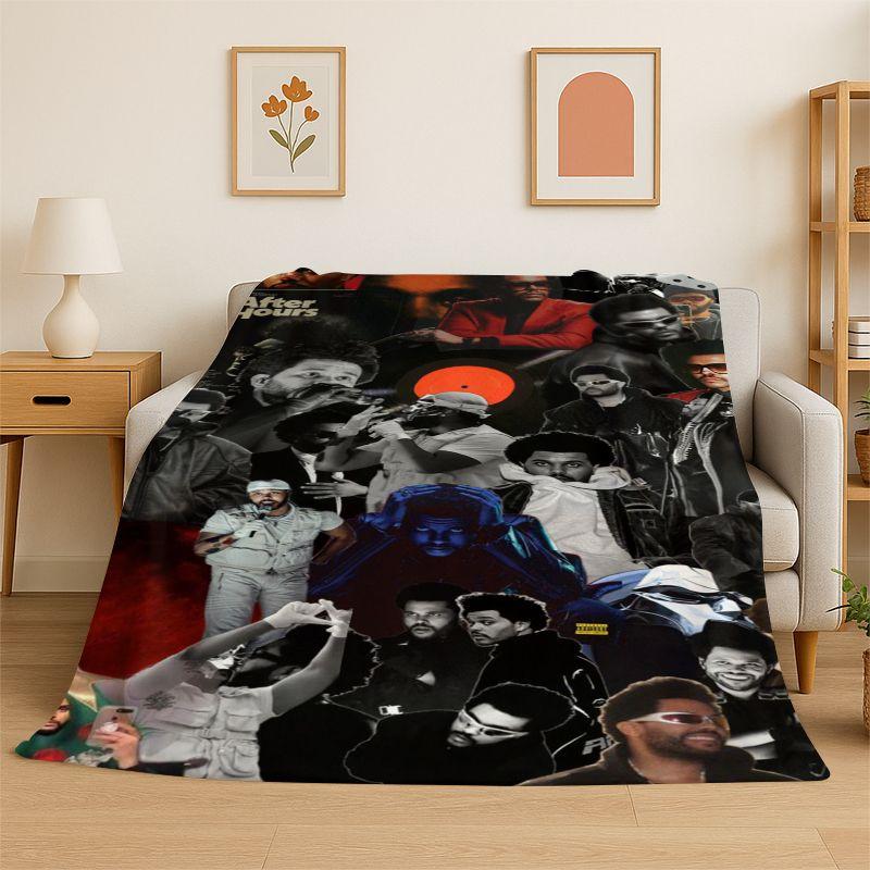 THE WEEKND,XO Alternative R&B Abel Tesfaye Flannel Blanket Soft Warm Throw Blanket for Bedroom Living Room Bed Travel Picnic