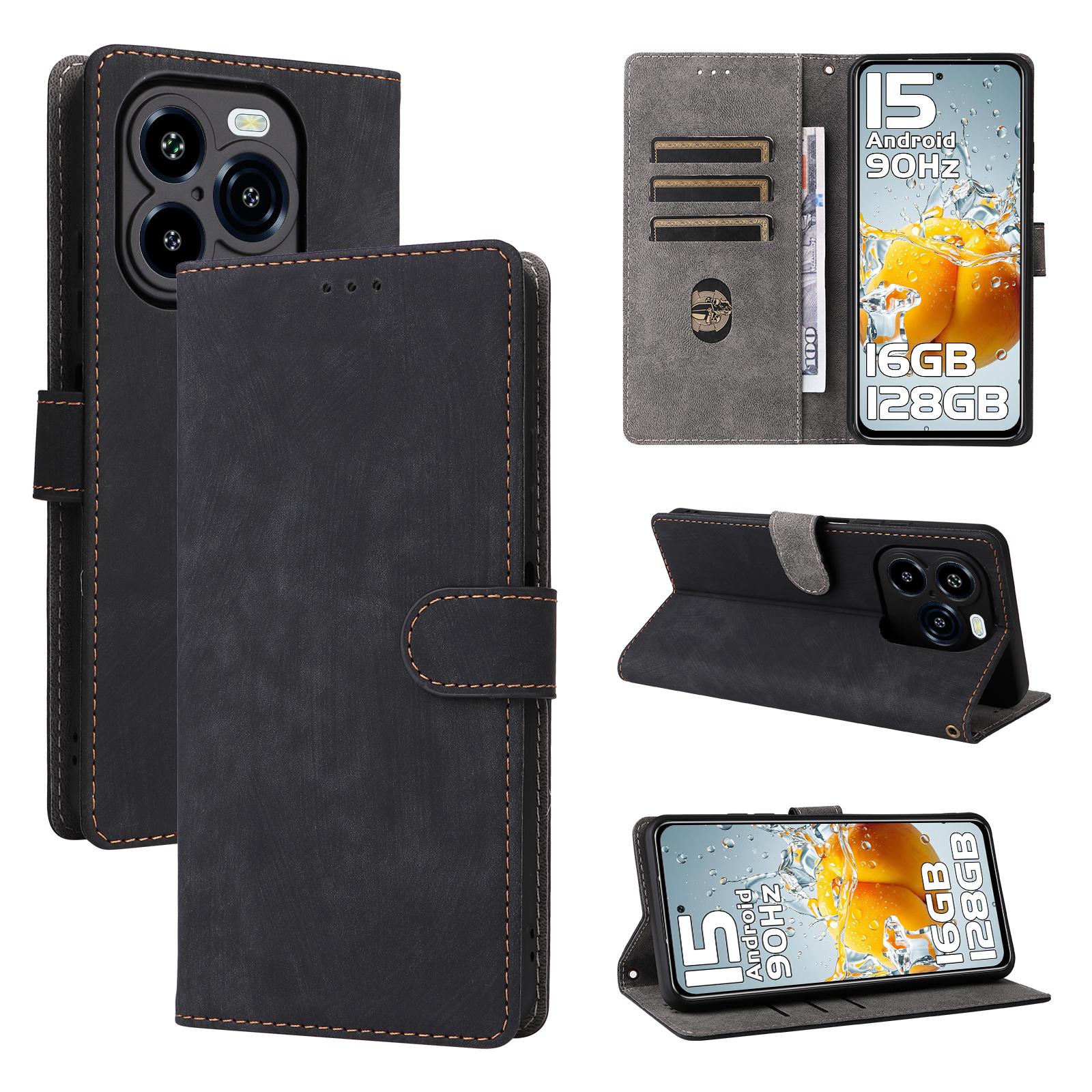 

Flip Leather Case for Oukitel C65 / C65 Pro PU Leather Full-Body Protection Cover for Oukitel C65/C65 Pro чорний