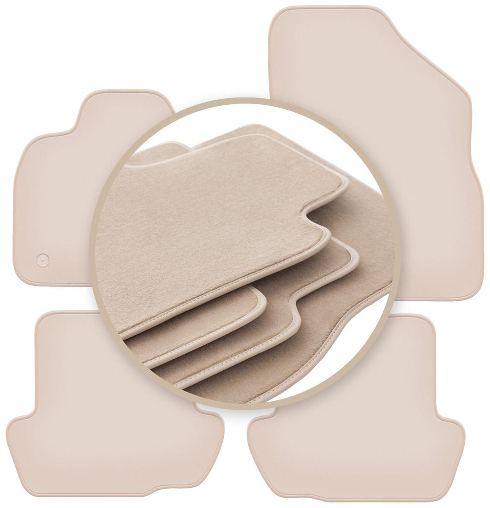 PREMIUM beige Fußmatten für: Citroen DS5 Limousine 2011-2018