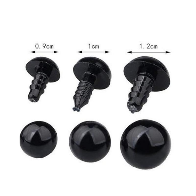 100pcs 6mm Black Doll Eyes - DIY Art Accessories