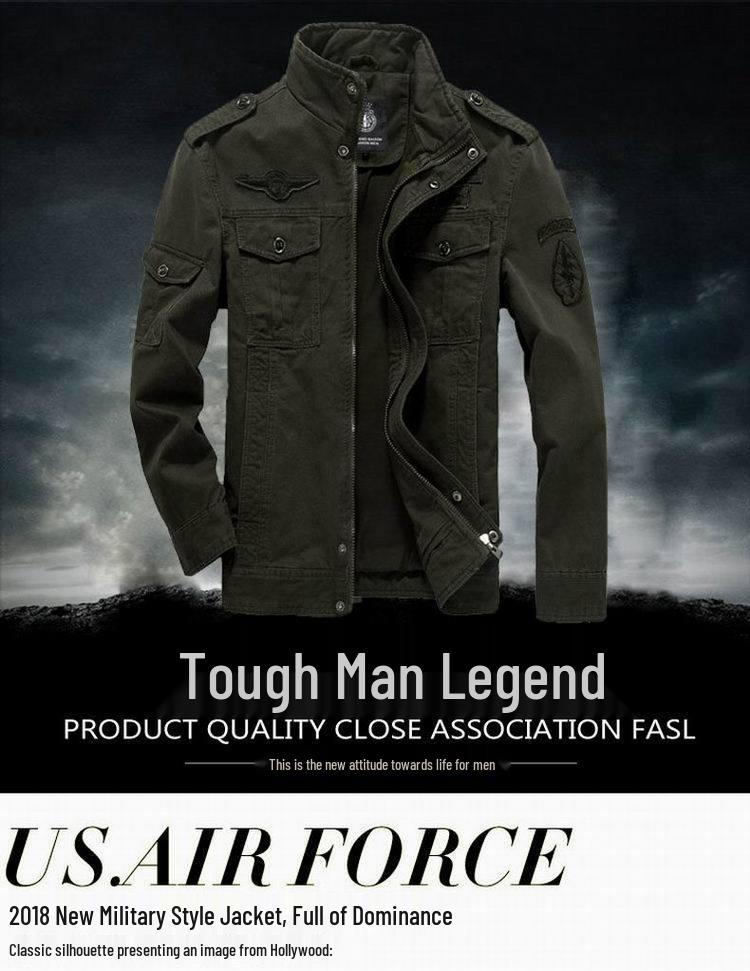 2023 Herren Militärstil Baumwolljacke für Frühling & Herbst