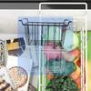 Pack of 2 Sturdy Freezer Baskets Metal Wire Storage Organizers For Refrigerator Fridge With Ventilated Designs