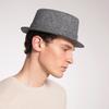 Tide Frühling und Herbst Zylinder Winter Unifarbene Wollmütze Herren und Damen Britische Jazzmütze Gentleman-Hut Westlicher Cowboyhut