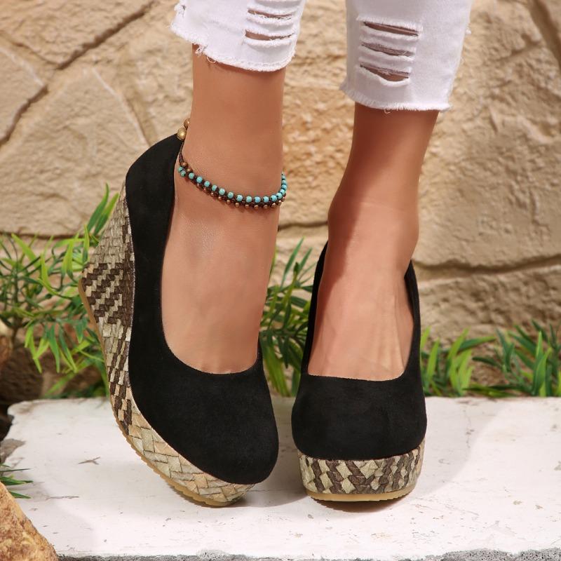 

Autumn Women s Wedge Casual Shoes Outdoor Shallow Platform Women s Walking Shoes Hot Selling Slip-On Women s Shoes Big Size 43 35