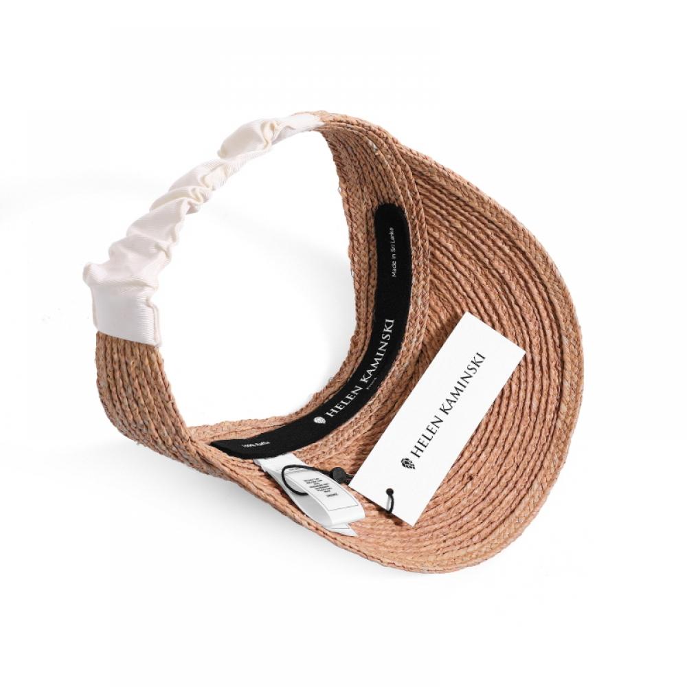 Helen Kaminski Hat51381 Nucr Medea Nougat Cream Visor Sun Cap