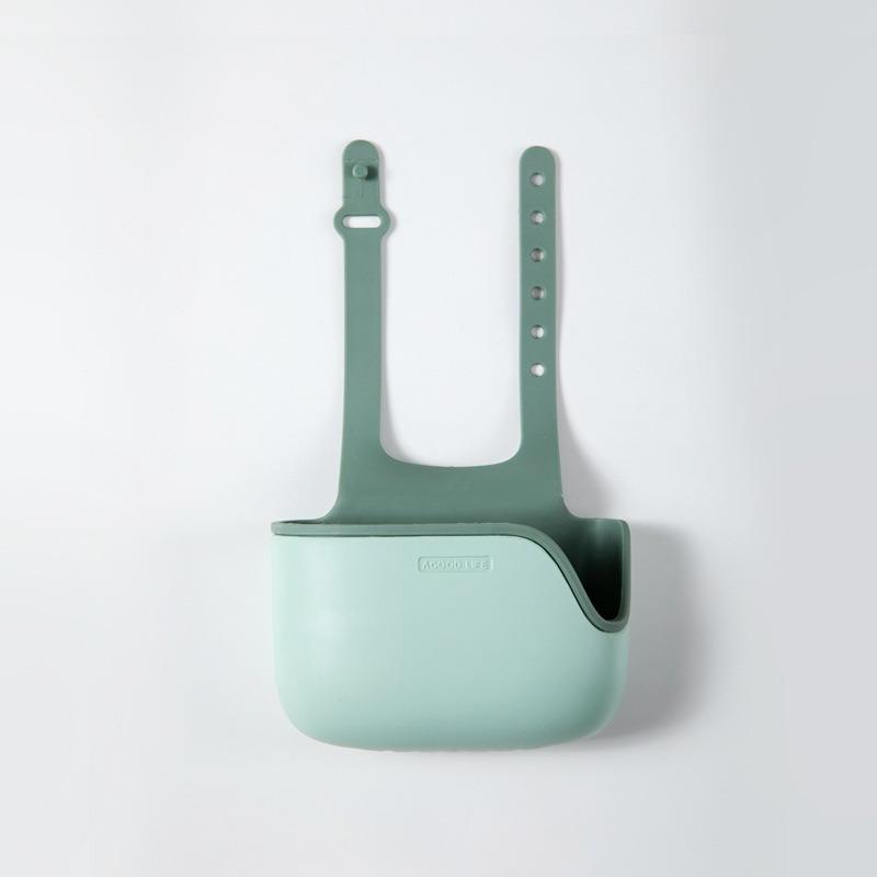 

Кошик для домашнього зберігання, тримач для кухонної раковини, регульована мильна губка, підвісна сумка для кошика для кухонних аксесуарів