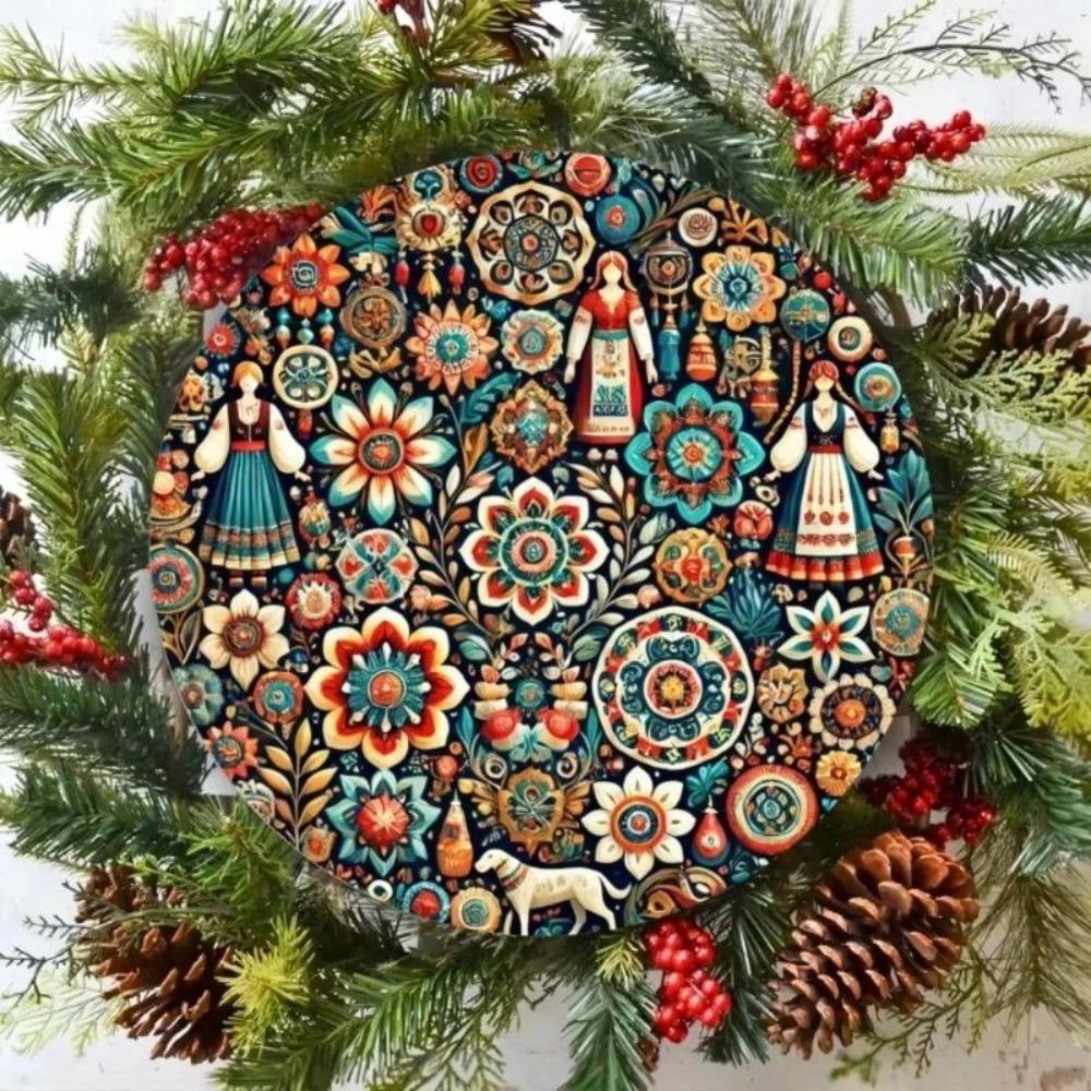 Traditional Russian Tin Art Paintings Unique Gift Folk Art Collection Home Decor