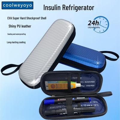 Dazzling PU Leather Mini Insulin Cooling Bag with Ice Pack