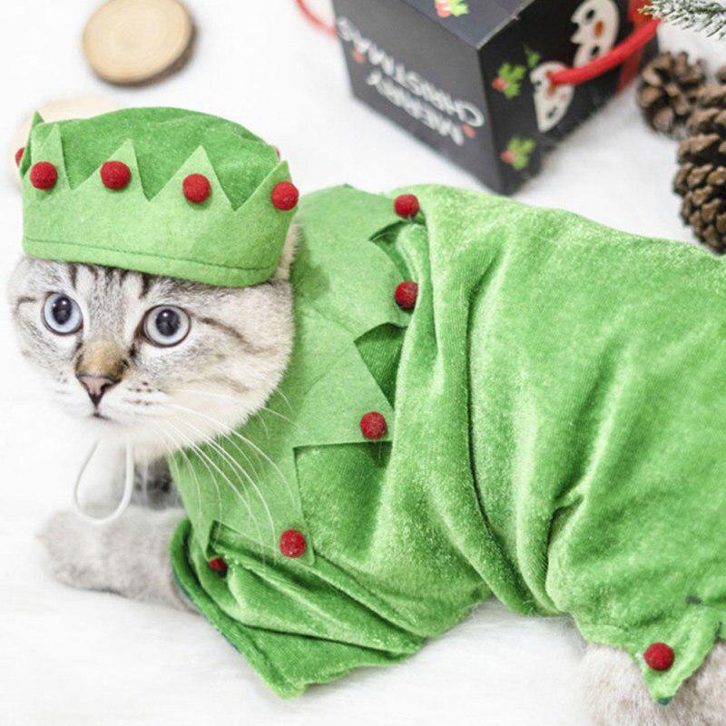 Pet Cat Pet Christmas Elf Costume 