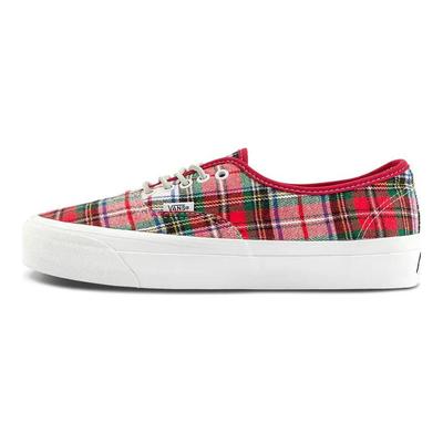 Authentic Abrasion Resistant Low Top Skateboard Shoes Unisex Red White Sneakers VN000D5K7ZG
