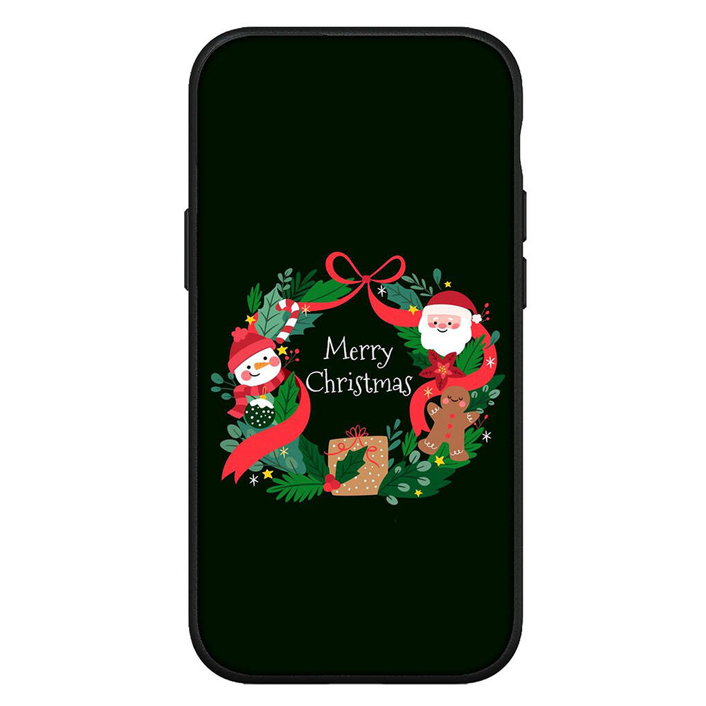 

Чехол для iPhone 17 16 15 Xiaomi Poco Redmi Note 14 13 12 Pro Max Samsung Galaxy S25 S24 S23 OPPO Huawei Рождественская елка Санта Клаус Чехол для телефона for Samsung Galaxy S25 Edge экрю