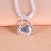 Sterling Silver Gorgeous Charm  Charm Heart Wedding Lady Love Necklace Noble Luxury 18 Inches Silver Jewelry