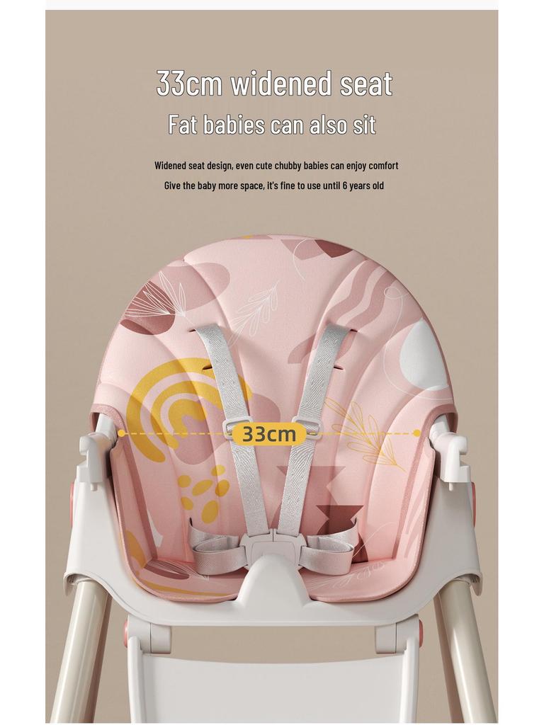 Regulowane Krzesełko dla Dziecka: Krzesełko do karmienia niemowląt i małych dzieci z tacką