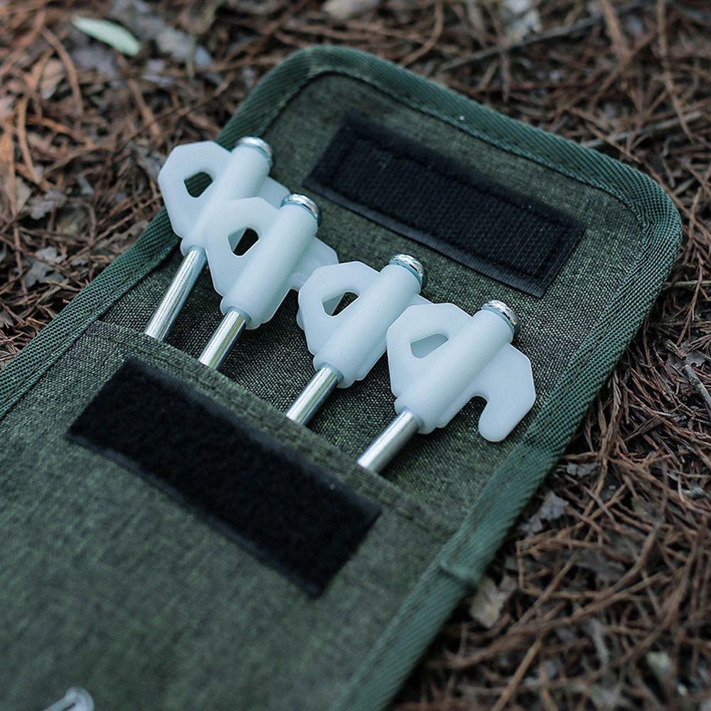 Pull Rope Fixed Outdoor Camping Tent Ground Pegs Luminous Tent Peg Ground Support Nails Fixed Pegs