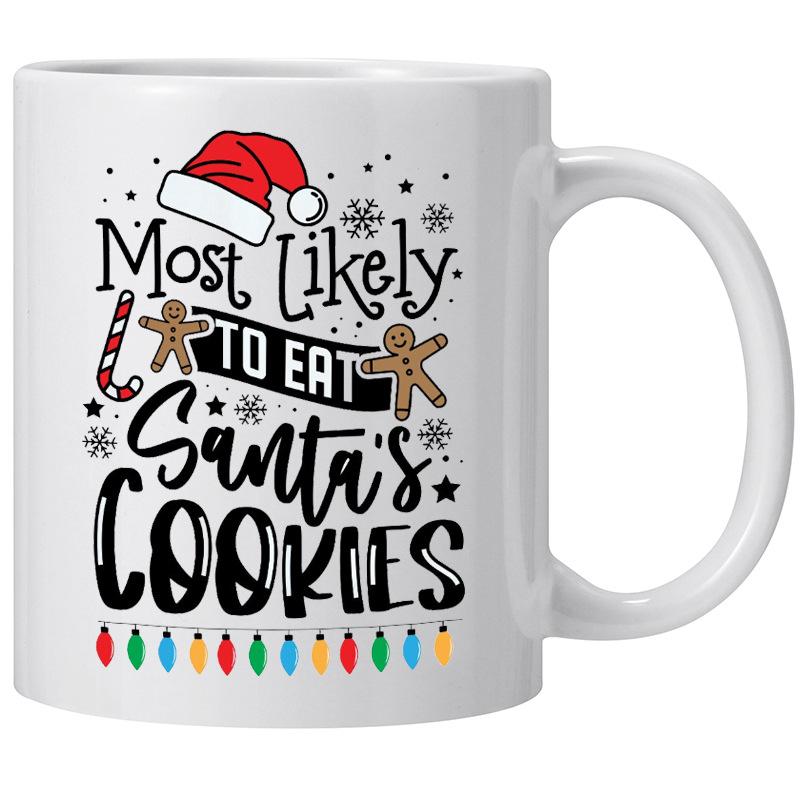 Christmas Christmas Ceramic Coffee Mug Santa Tea Mug Movies Tree Mug