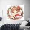 Anime Cardcaptor Sakura cutecore Tapestry Bedroom Decoration Wall Hanging Blanket Tapestry Cool Stuff For Room