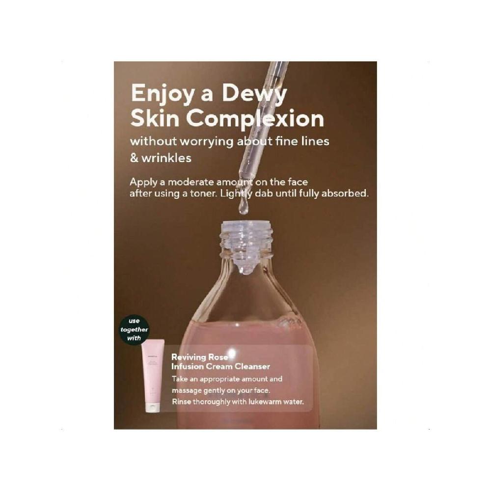 Aromatica Rewitalizujące Serum z Infuzją Róży 100ml Serum Odmładzająco-Nawilżające, Serum Dodające Witalności Dla Skóry Suchej | Z Wodą z Róży Damasceńskiej i Olejkiem Różanym