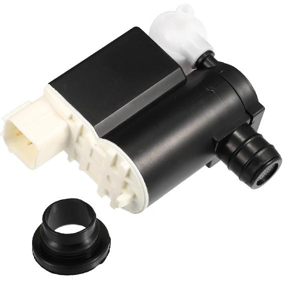ACROPIX Windshield Washer Motor Pump with Grommet for Hyundai Veloster - Pack of 1 Black