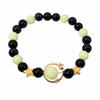Obsidian Jinsha Stone Luminous Fluorite Bracelet Stylish Simple Luminous Planet Couple Gift Bracelet