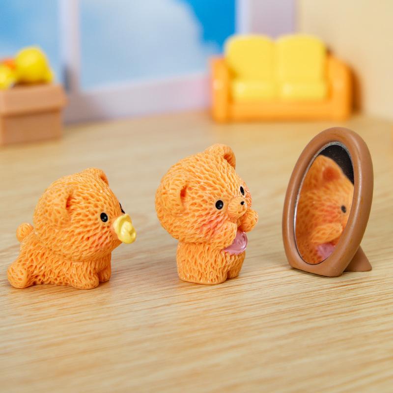 Micro Landscape Decorative Items, Cute Pajamas, Bear Home Desktop, Car Resin Craft Decorative Small Items