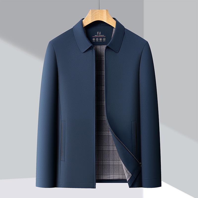 Men's High-End Business Casual Lapel Jacket - Spring/Autumn Lightweight Versatile Coat