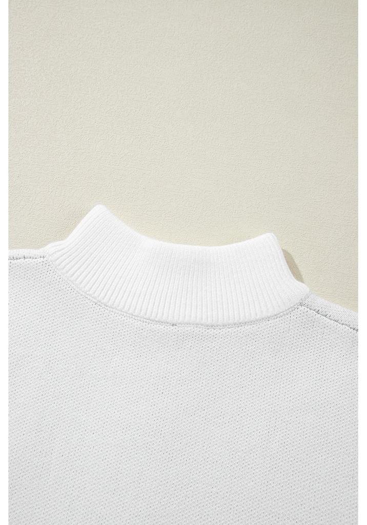 European & American Floral Jacquard Knit Half-Zip Sweater for Women - Winter 2025 New Style.