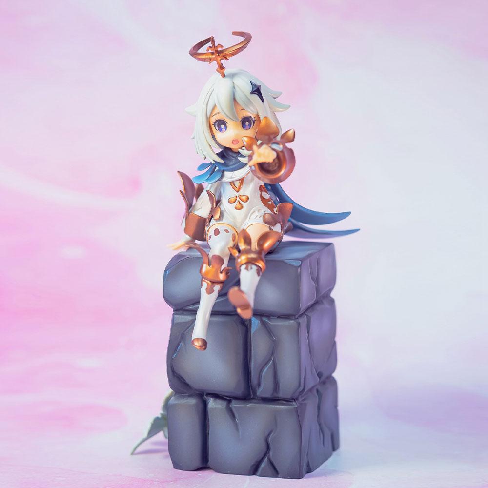 16CM Anime Game Genshin Impact Figure Paimon Sitting Position Anime Model Toys Gifts Collection Decoration Ornaments PVC