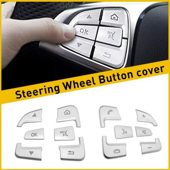 For 2015-up Mercedes Benz A B C GLA GLS Class Steering Wheel Button Cover Trim A
