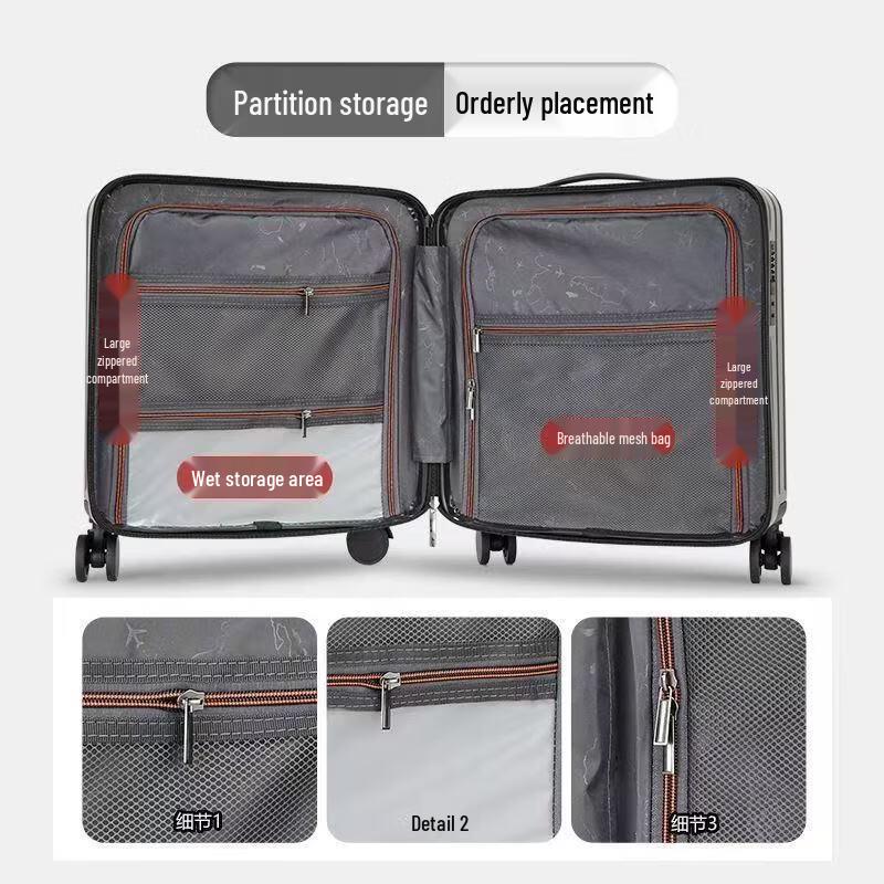 JOURHEY SHI Business PC Hardshell Carry-on Spinner Luggage