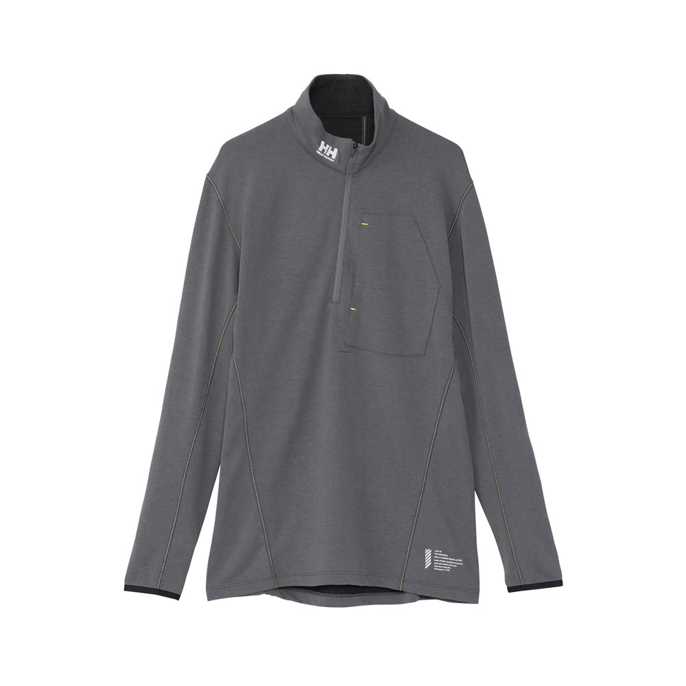 Helly Hansen LIFA Tech Half Zip Long Sleeve T-Shirt, Unisex, Sky Gray, Size M (HH32452)