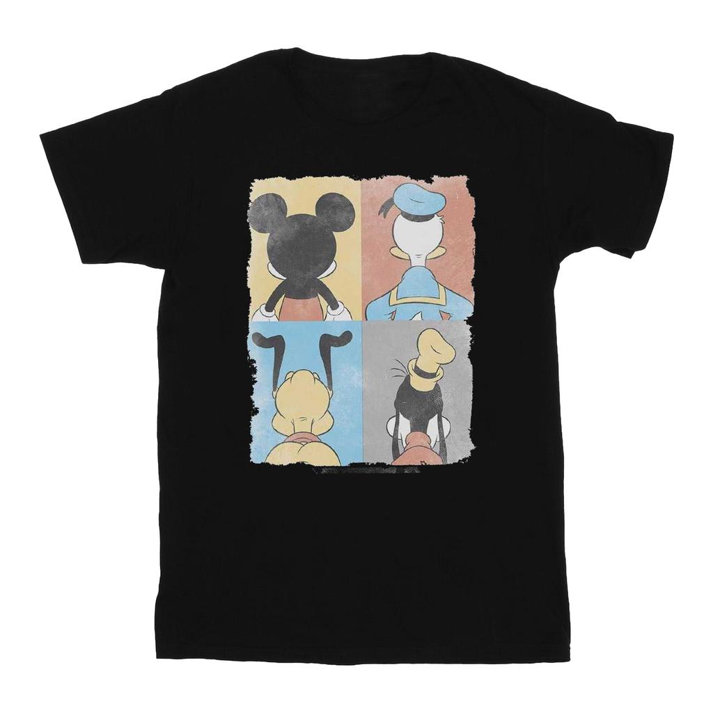Disney Mens Mickey Mouse Four Backs T-Shirt