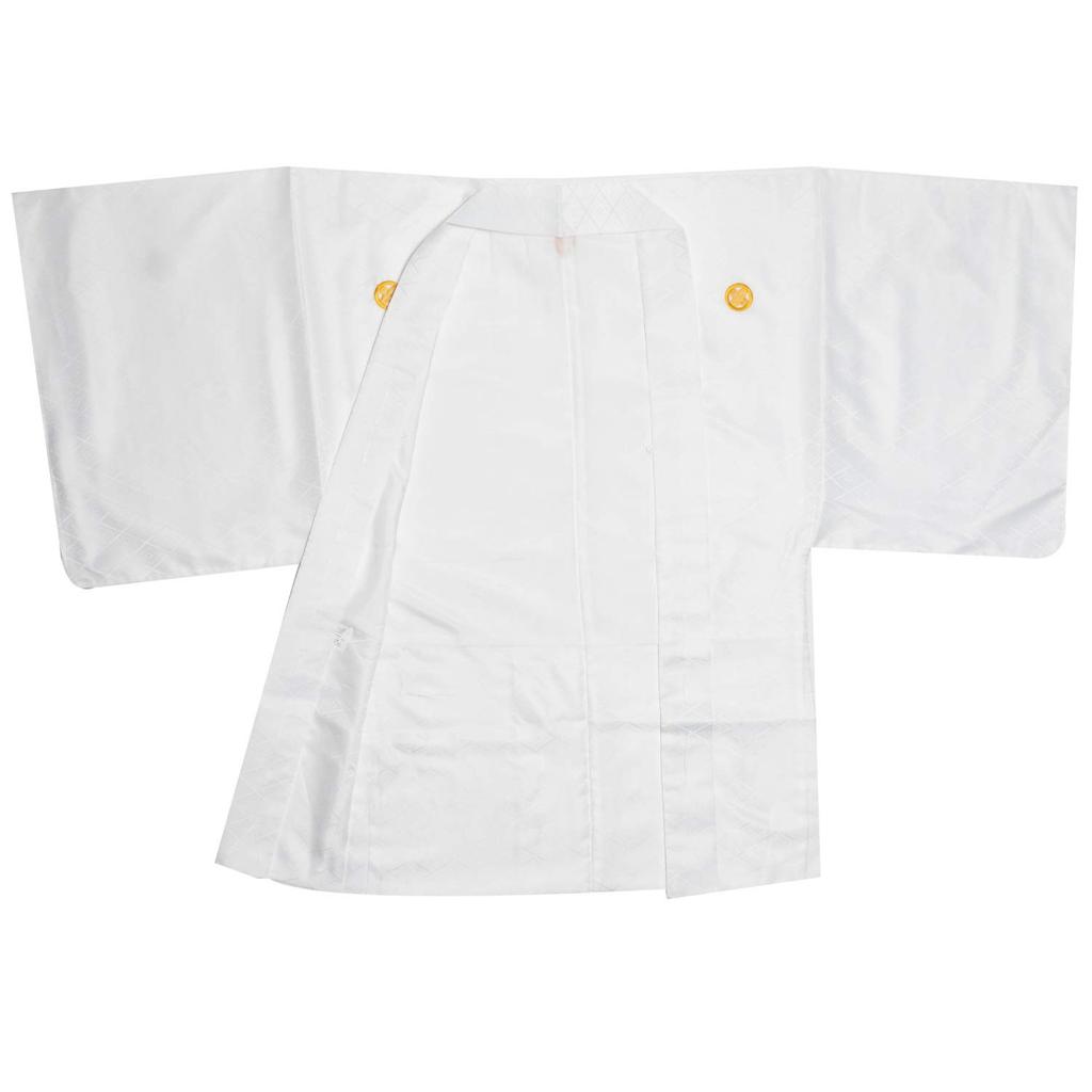 Kimono 2dílná pratelná sada Zlatě vyšívaná rodinná sada [KYOETSU], Kimono, (Kimono, haori), Crest, Pánské (LL, Bílá)