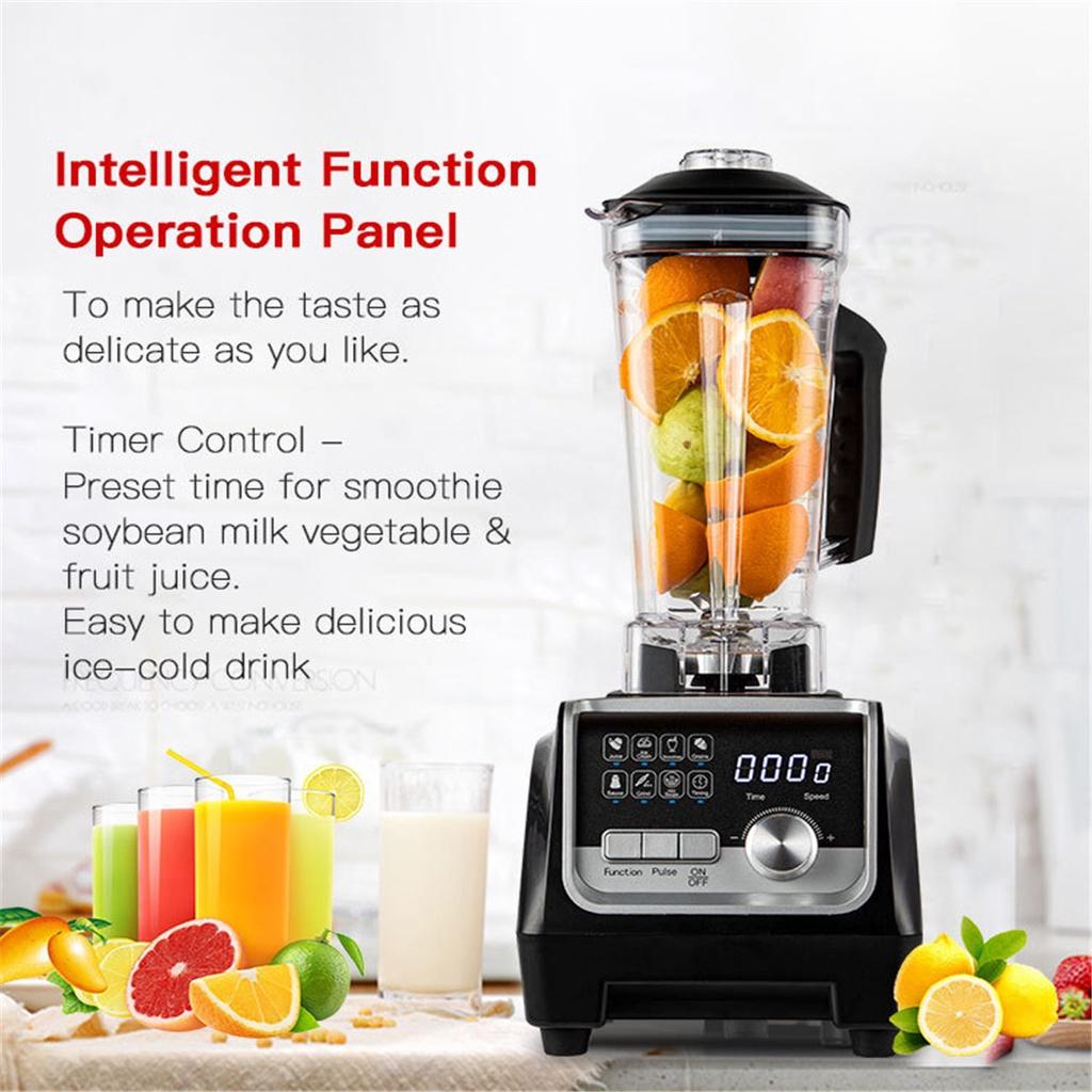 2L 2200W Duty Commercial Grade Blender Mixer Juicer Food Processor Ice Smoothie Bar Fruit Blender Vegetable Fruit Easy Wash