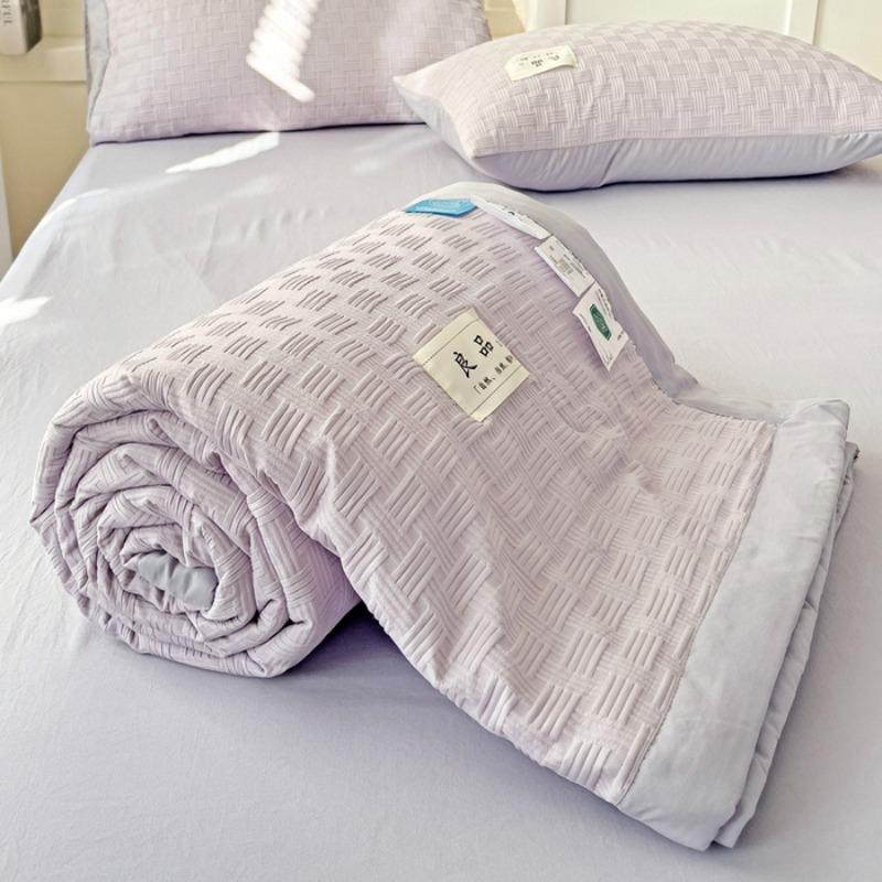 

new class A soybean fiber Xia Liang quilt air conditioner quilt single double machine washable summer four-piece thin quilt 150x200cm 1pcs