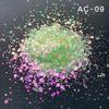 Rainbow Color Glitter Mix Iridescent Color Shifting Chunky Glitter Powder for Nail Art Tumblers Craft Slime