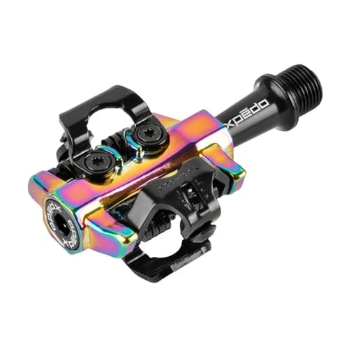 XPEDO XMF10AC50OS CXR Bicycle Pedals (Left and Right Set) for Mountain and Road Bikes, SPD Pedals with Chromoly Spindles and Oil Slick Bindings