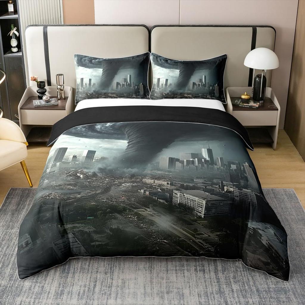 Buildings Duvet Covers For Kids Teens Adults Quilt Cover Sets Lightweight Down Room Decor 2 Pillowcases 1 Duvet Cover No Quilt