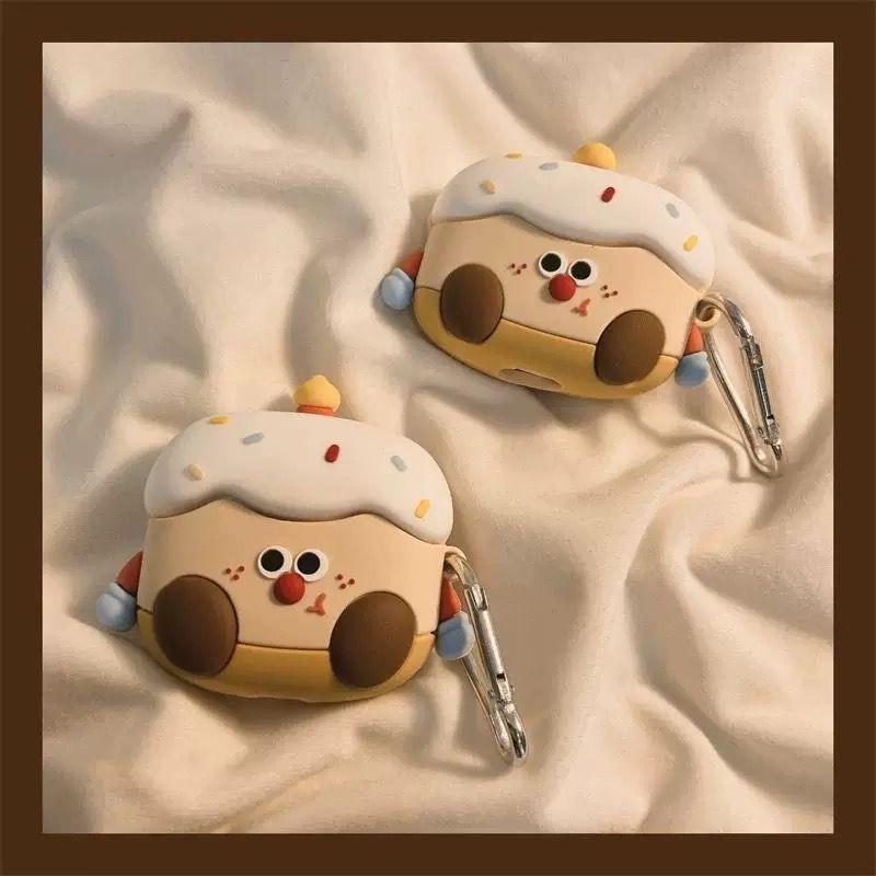 

Наушники Atombuds Беспроводная Bluetooth-гарнитура Защитный чехол Нишевый Новый стиль Walkers Xs1 Чехол для наушников X2plus Стильный Ударопрочный Силиконовый Мягкий Rambler x1 Cartoon cake [send iron hook]]