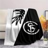 1pc SC Freiburg Print Flannel Blanket, High Quality Comfortable for All Seasons, Home Decor, Warmth and Comfort, Perfect for Christmas Gifts80