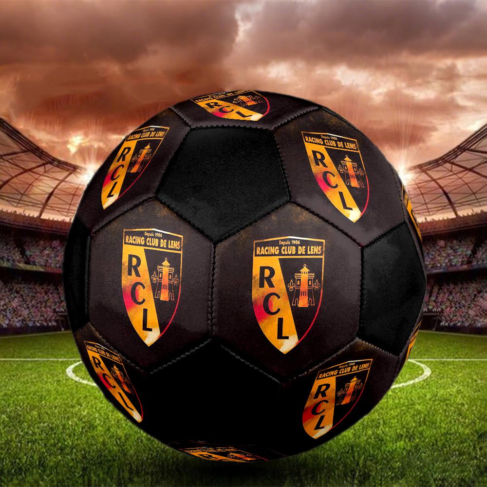 Racing Club De Lens Soccer Ball Colorful All Ages Machine Stitched PVC Competition Ready Durable High-Bounce.SIZE5