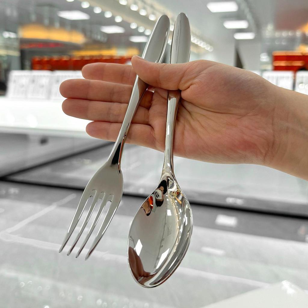 304 Edelstahl Messer- und Gabelset Restaurant Zuhause elegant verdickt Hotel Westliches Besteck Messer, Gabel und Löffel Set