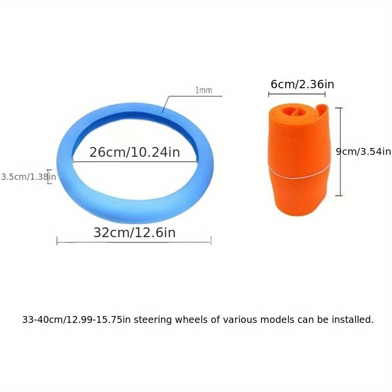 1PC ultra-thin anti-skid car steering wheel protective cover, silicone steering wheel cover, general steering wheel cover
