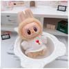 17cm Labubu Doll Clothes Set: Heart Sweater, Hat, Crossbody Bag - First & Second Generation.